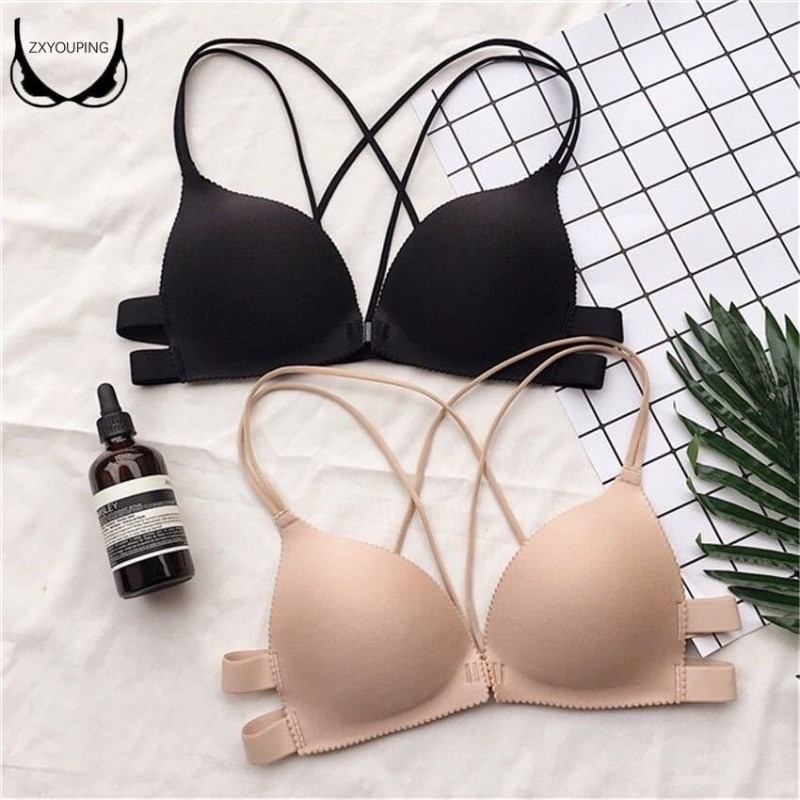 1 Piece Fashion Triangle Cup B - Wirefree Bra Comfort ulasan dan harga