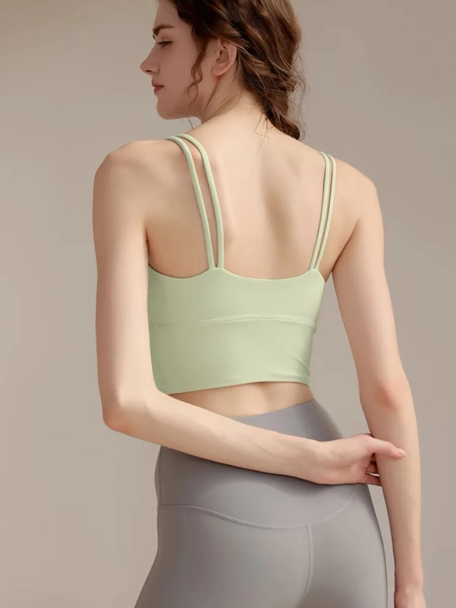 Women's Yoga Vest Fitness Runn - Sports Bra Racerback ulasan dan harga