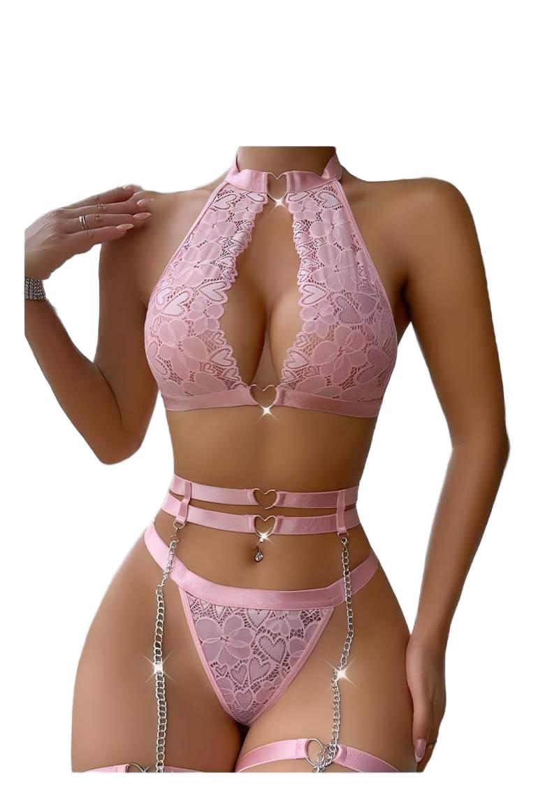 Sexy Lingerie Set Push Up Lace - Underwire Bra Padded ulasan dan harga