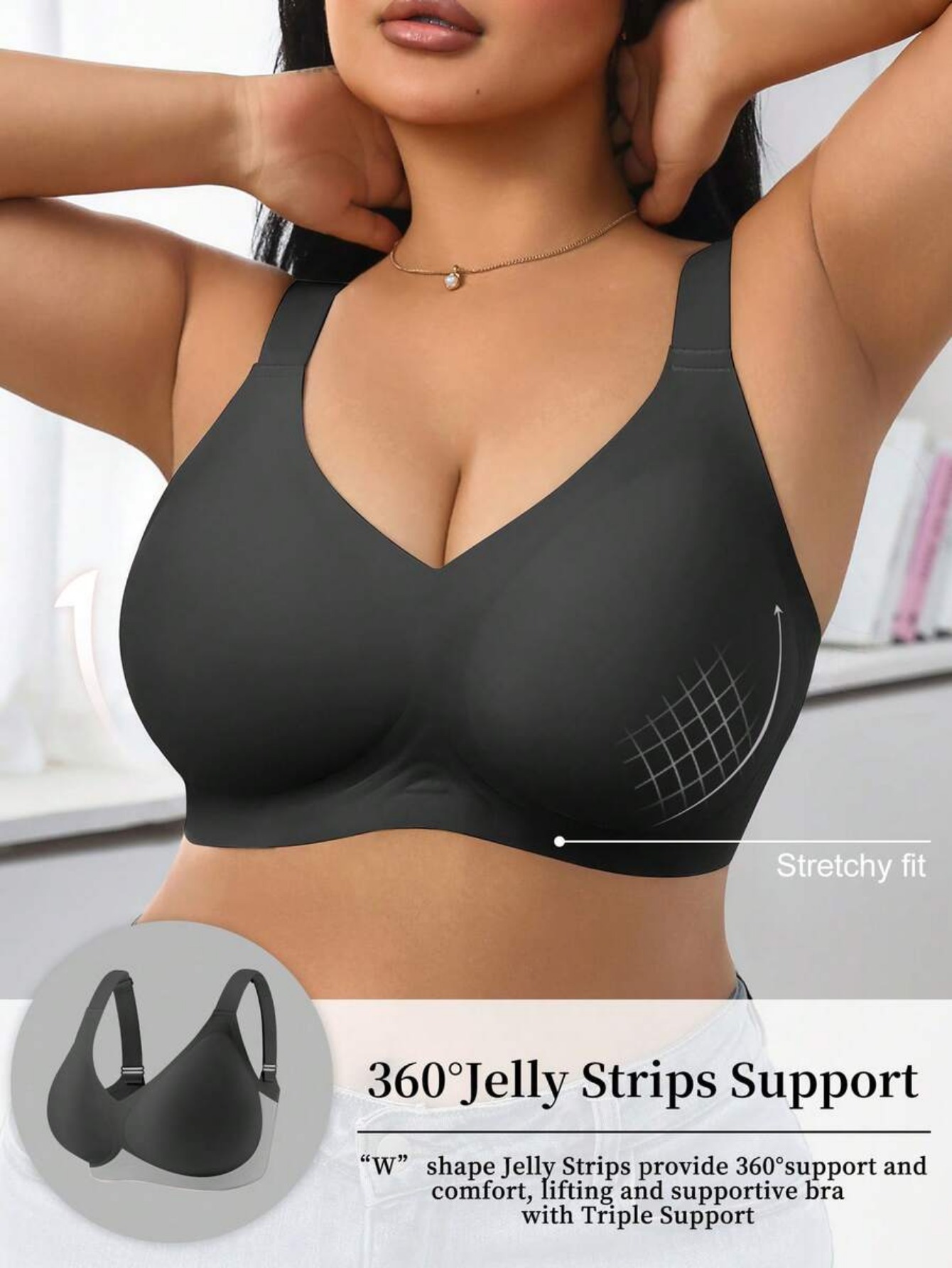 Women's High Support Sports Br - Wirefree Bra Comfort ulasan dan harga