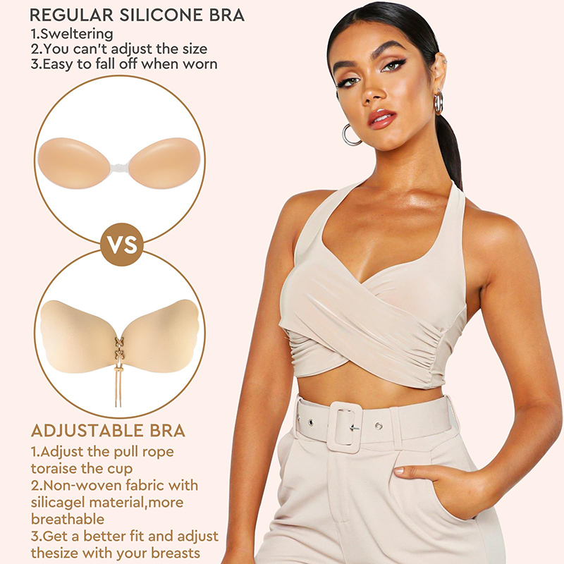1/2 Pairs Women Summer Backles - Strapless Bra Adhesive ulasan dan harga
