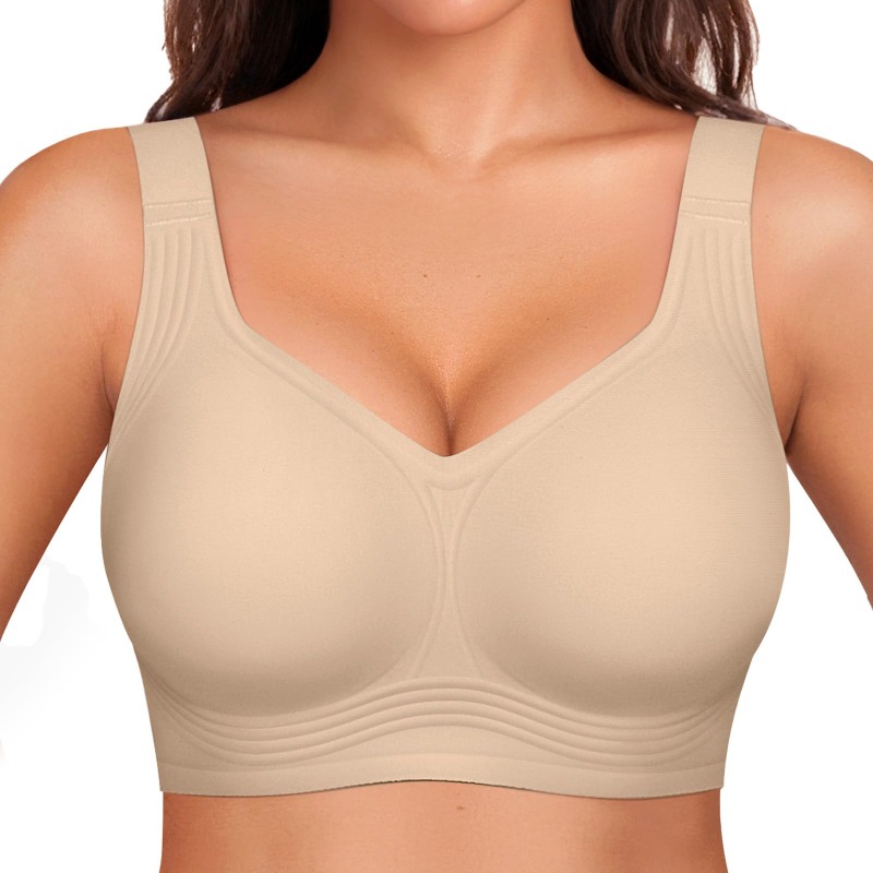 Plus Size Wireless Jelly Bra W - Underwire Bra Padded ulasan dan harga