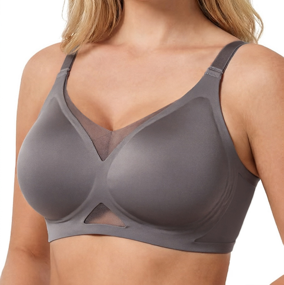 Women's Seamless Wire-Free Bra - Sheer Mesh Bra ulasan dan harga
