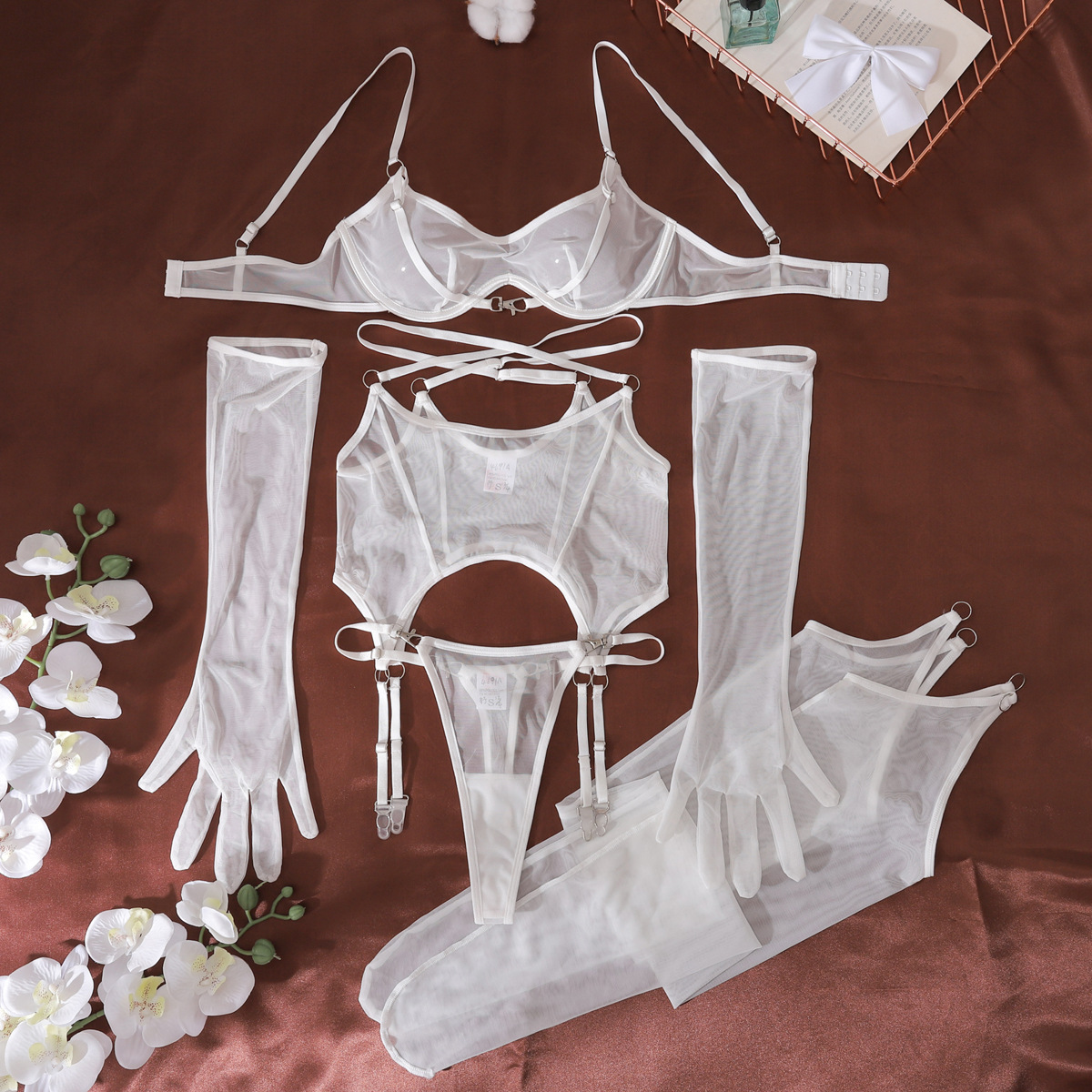 Sexy Mesh Breathable Lingerie  - Sheer Mesh Bra ulasan dan harga