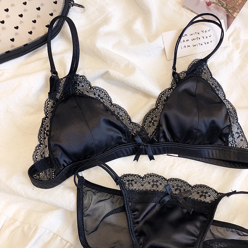 French Sexy Lace Triangle Cup  - Cotton Bra Everyday ulasan dan harga